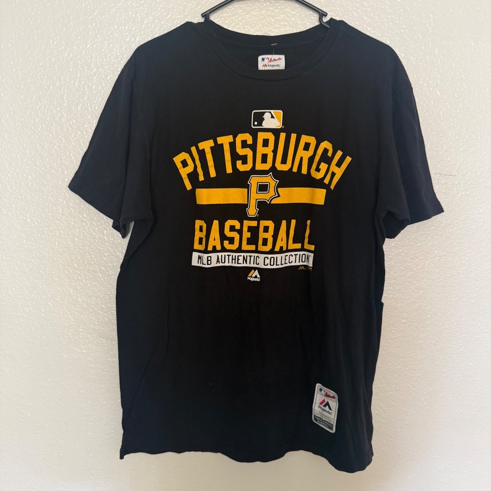 Pittsburgh Pirates MLB Majestic‎ Baseball Graphic T-Shirt Men's Size Large